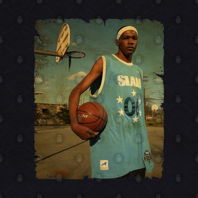 Kevin Durant - Vintage Design Of Basketball by JULIAN AKBAR PROJECT